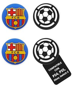 UtmostXP Tapas de Joystick compatibles con Mando PS5 PS4 Xbox, Funda Joystick PS4, Grips Mando Play 4, Accesorios PS5, Ps5 Controller, Funda Mando PS5 (Fútbol 2)