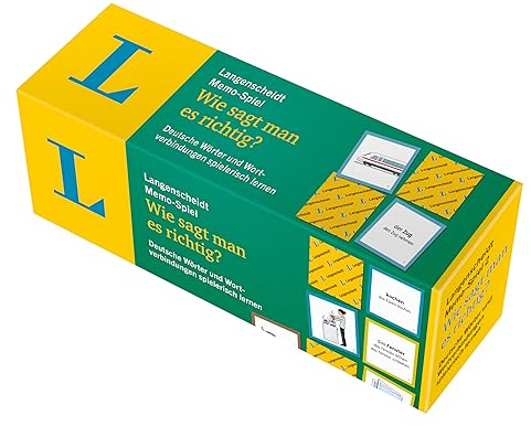 Langenscheidt Memo - Spiel Wie sagt man es richtig?: Deutsche Wörter und Wortverbindungen spielerisch lernen (Memo Game)