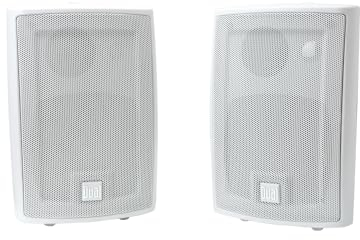 Dual Electronics LU43PW 4 inch 3-Way High Performance Indoor, Outdoor & Bookshelf Studio Monitor Speakers with Swivel Brackets & 100 Watts Peak Power (Sold in Pairs)
