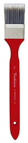 Princeton Redline Flat Brush, Synthetic, Long Handle, Size 2 inch, 1 Count