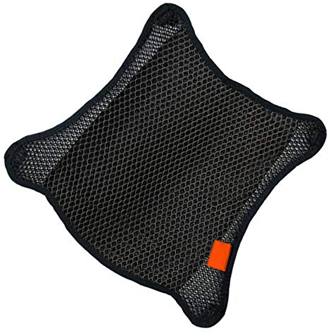 Air Cooling 3D Mesh Motorcycle Seat Pad, Butt Protector, Cool Seat Cover, Breathable - Size L