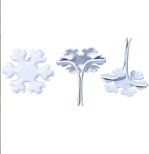 ITROLLE Schneeflocken-Brad, 200 Stück, Schneeflocken-Form, Splinte, Splinte, Papierverschlüsse für den Winter, Kartenherstellung, Scrapbooking, DIY, Kunst, Handwerk, Pinnnadel