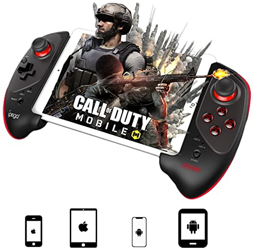 Wireless Game Controller für Tablets/Android, Megadream Mobile Bluetooth Gamepad Joystick mit 13–25 cm Teleskophalterung for iPhone/iOS/Android/iPad, Perfekt für Apex/COD/Genshin, Direct play