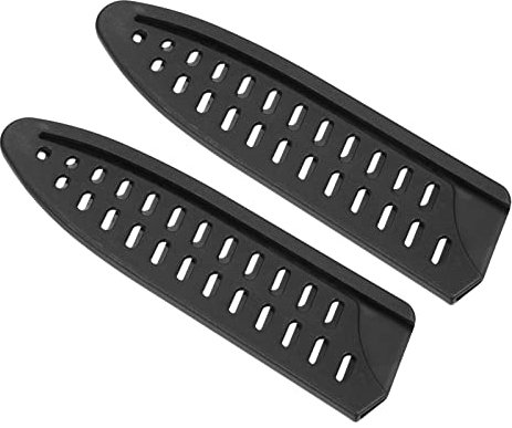 PATIKIL PP Sicurezza Coltello Copertura Manicotti per 6 Chef Coltello, 2pz Coltelli Bordo Protezione Protezione Universale Coltello Fodero Portatile per Cucina, Nero