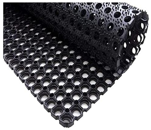 CORE GRASS Heavy Duty Rubber Grass Mat Garden Playground Protection Mats Safety Anti-Slip Outdoor Matting | 2 Pack (16mm)