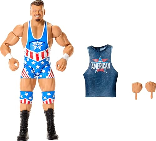 WWE Mattel Elite - Figura de acción y Accesorios, Serie #118, Juego Coleccionable de Brutus Creed de 6 Pulgadas con 25 Puntos de articulación y Manos Intercambiables