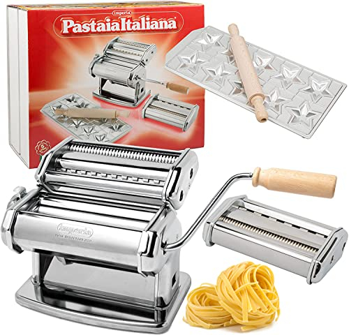 Imperia Italienische Nudeln Selber Machen, Nudelmaschinen-Set, Geschenk