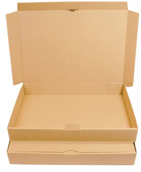 MyPack 50x Maxibriefkartons Versandkartons Faltschachtel Faltkarton Maxibrief Karton 350 x 250 x 50, Braun, MB-5