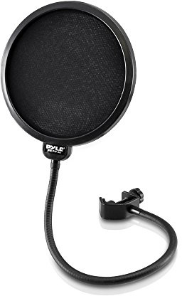 Pyle estudio micrófono viento protector de con cuello de cisne ajustable