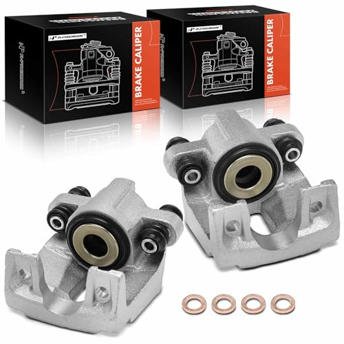 A-Premium Disc Brake Caliper Assembly Without Bracket Compatible with Ford, Lincoln and Mercury Models - Crown Victoria/Town Car/Grand Marquis 2003-2011, Ranger, Marauder - Rear Driver and Passenger