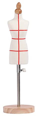 Manichino sartoriale regolabile Femmina Mannequin Sartivazioni Dummy Modello Regolabile Altezza Corpo Manichini inodore in legno solido Base Round Base Little Table Tre Dimensional Student Student Tea