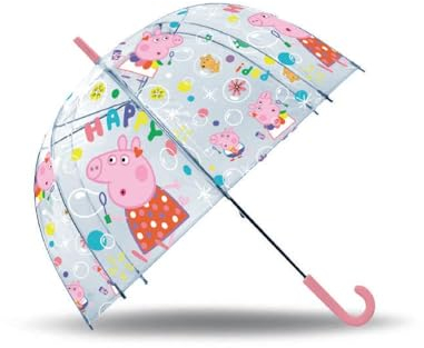 Kids Euroswan - Parapluie transparent Cloche 19 Peppa Manual, multicolore (PP17100), multicolore, Única, Parapluie cloche « Reason » : « The 'style' attribute refers to the distinctive design