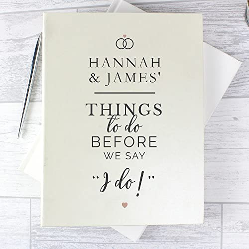 Custom Personalised 'I Do' A5 Wedding Planner Hardback Binder Style Engagement Married Couples Wedding Stationery