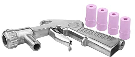 Kit de chorro de arena, Sifón de aire Suministro Pistola Air Sand Blaster Pistola Cabina arenado Boquilla de cerámica abrasiva con 4 unids Cerámica Consejos para