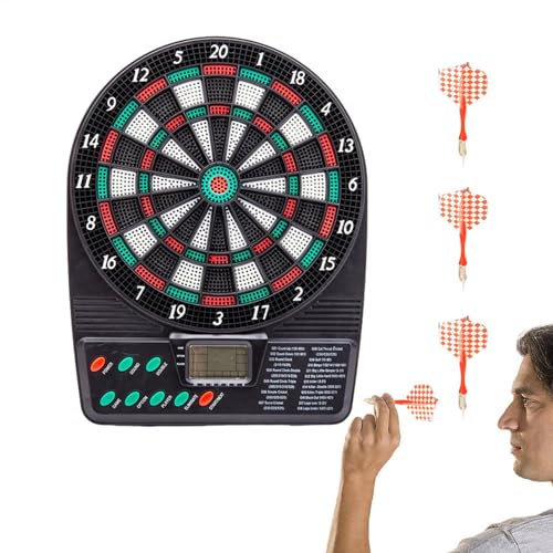 Display per bersaglio a batteria | Contatore elettronico per freccette - Dispositivo di punteggio wireless per freccette, bersaglio automatico con display LCD per bar, intrattenimento, casa, riunione