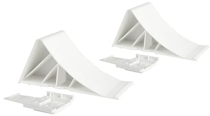 Wellogic TFA 2X Unterlegkeil mit Halter Radvorleger – Sicherung für Anhänger & Wohnwagen