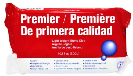 Activa La Doll Premier Lightweight Specialty Stone Clay, 10.58oz, White