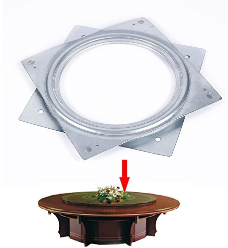 Piatto Rotante Quadrato da 6 Pollici per vassoi,Contenitore per Alimenti per Giradischi, Piatto Girevole, Ripiani per Cucina, Tavolo Artigianale Piatto Girevole