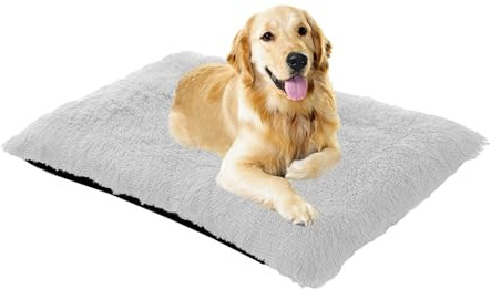 XIEMINLE Coussin pour Chien et Chat - Lit Moelleux Dehoussable, Lavable et Antidérapant - Panier Orthopédique pour Animaux de Moyenne et Grande Taille (100x70x10cm)