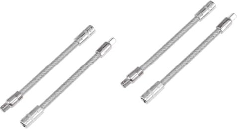 HOMSFOU 4 Stück Verlängerungsstange 1/4 Flexible Steckdosenverlängerungsstange