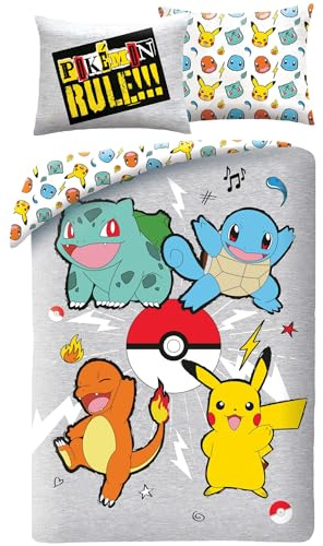 Pokémon Rules Funda Nórdica Cama 90 140x200 + Funda Pikachu