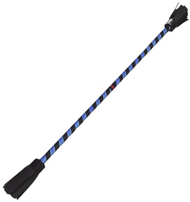 Mister Babache Bâton du Diable Flower en Toile, Bleu, décoration hélicoïdale avec Relief, sans Baguettes