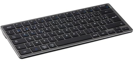 Amazon Basics Clavier sans Fil pour Tablette, Compatible avec PC, MacOS, Ordinateur Portable, Smartphone, Tablette