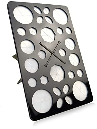 Yechiry Support de Séchage pour Pinceaux de Maquillage en Acrylique à 28 Trous, Support pour Pinceaux d'artiste d'ongles, Organisateur Multifonctionnel pour Articles de Toilette de Voyage et (BLACK)