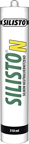 SILISTO Sanitär Silikon, Silikondichtstoff, Fugendichtstoff Neutralvernetzend, Bau-Silikon, Silicondichtstoff, Qualitätsdichtstoff Braun 310 ml