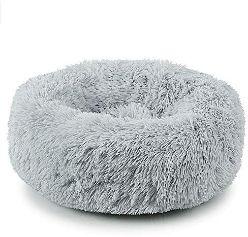 JZK Talla M 60cm Cama para Perros y Gatos, Cama Suave calentito para Perros Gatos Cachorros y Mascotas Nido Cueva para Mascotas