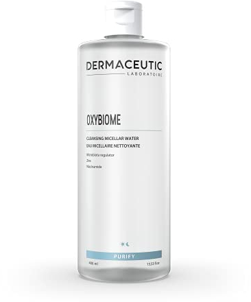 Dermaceutic Oxybiome - Agua micelar limpiadora con regulador de microbiota, gluconato de zinc y nicotinamida - 400 ml