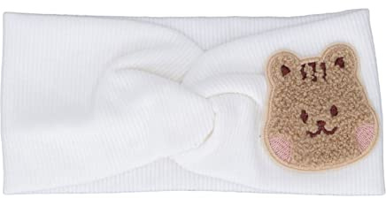 Newborn Headbands, Baby Headbands, Protection, Animal Pattern, Soft Cotton, Beautiful, Super Stretchy for Home Use (White)