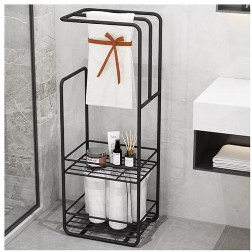 Porte-Serviettes sur Pied Porte Serviette sur Pied Porte-serviettes Debout Porte-couverture Décoratif Porte-serviettes Avec Étagère De Rangement Pour Salle De Bain Porte Serviette Salle de Bain sur Pi