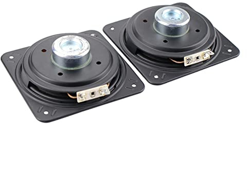 CYPHE 4 Inch 105mm Midrange Bass Speaker 4Ohm 15W Square Neodymium Mid Woofer Reverse Rubber Edge 2pcs Bookshelf speaker