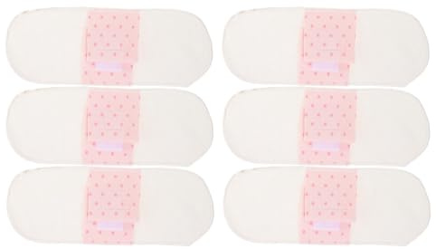 Anneome 6pezzi Assorbenti Mestruali in Cotone Lavabili Assorbenti Igienici in Tessuto Salvaslip Giornalieri per Donna Post-partum Traspiranti