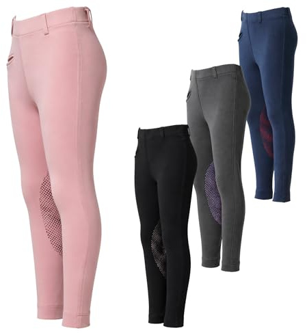 PFIFF 103133 Emilia - Leggings de equitación para niños (Silicona, 3/4)