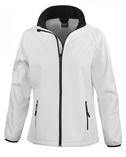 Result Dam Core, tryckbar softshelljacka jacka, Vit (Whi/Blk), S