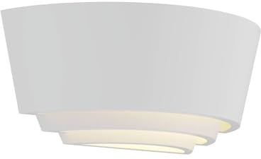 Lindby Wall Light Azriel dimmable (Modern) in White Made of Plaster/Clay for e.g. Bedroom (1 Light Source, E14) from wall Lighting lamp
