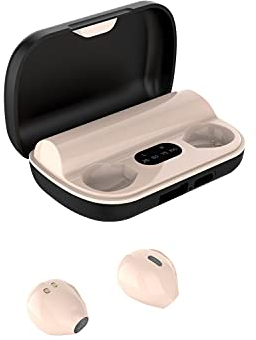 SZHTFX Mini auricolare Bluetooth versione 5.2 Bluetooth mini auricolari invisibili intrauricolari con microfono, ricarica rapida 12000mah auricolari wireless sportivi con ipx5, Hi-Fi,viaggi, lavoro