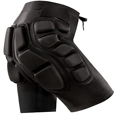 Relaxyee Pantalones Cortos Acolchados de Protección, Ropa Deportiva Resistente a los Impactos, Equipo de Protección contra Impactos al Aire Libre para Snowboard, Skate, Esquí, Monopatín