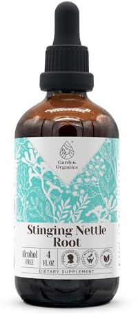 Stinging Nettle Root Alcohol-Free Natural Tincture Extract, Immune System Booster, Liquid Drops Made from 100% (4 fl oz)