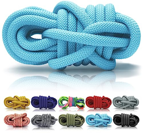 Ganzoo PPM rep 5 m 10 mm pastellblått, flätat polypropylen multifilament, lättskött vädertåligt flytande ljusbeständigt tauverk för knyta, fläta och takla till hundkoppel, halsband och hästgrimskaft