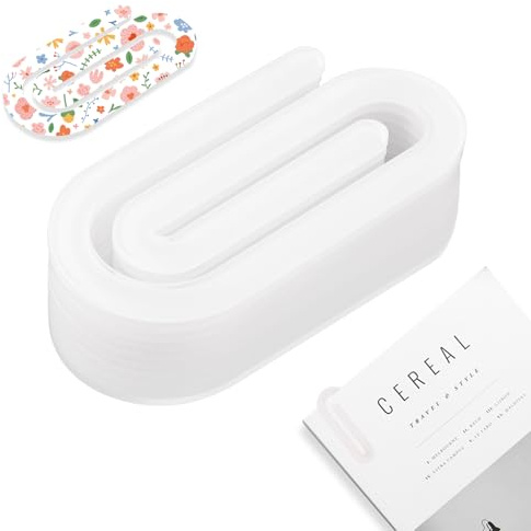 10 Pezzi Graffette Grandi Acrilico Trasparente 99,7×49,3×2,3mm, Clip Sublimazione DIY per Ufficio Scuola, Accessori Cancelleria con Pellicola Protettiva