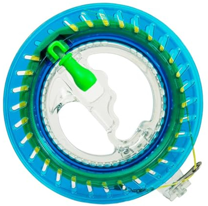 Ruayia Kite Rollenwickler Seilwinde mit 200m Drachenschnur, Professionelle Drachenrolle aus ABS Kunststoff, Robust & Leicht – Perfekt für Drachensteigen, Kinder & Erwachsene - 16cm Scheibe