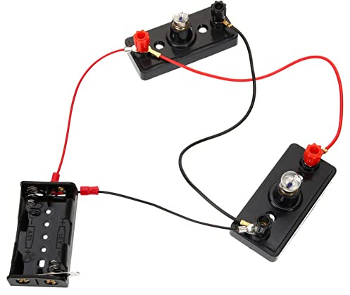 HONITANO Kit Eléctrico Educativo DIY para Niño Niña con Circuitos Básicos Interruptores Bombillas y Cables Portátil para Experimentos Científicos Escolares y Aprendizaje Stem