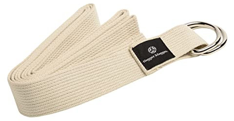 Hugger Mugger D-Ring Yoga Strap (Natural, 10 ft.)