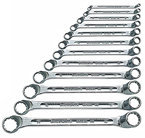 STAHLWILLE STABIL Nr. 20/12 l Doppelringschlüssel Set 12-tlg. (6-32 mm) l tiefgekröpft l extrem belastbar l schraubenschonend l Made in Germany