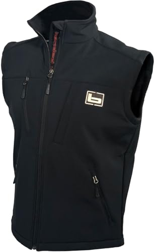 Banded Men's Utility 2.0 Vest | Warm Wind-Blocking Water-Resistant Hunting Softshell with TEC Fleece Lining & Storage Pockets, Black, X-Large