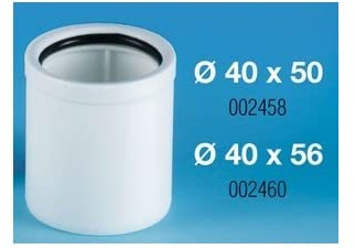 LIRA 8.2458.01 HT - Adattatore tubo di transizione DN40 x DN50, estensione tubo da 40 a 50 mm