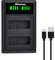 EN-EL14 ENEL14a Akku ladegerät, Hisewen Dual USB Ladegerät für Nikon D3200, D5600, D3100, D3500, D3400, D3300, DF DSLR, Coolpix P7800/P7700/P7100/P7000